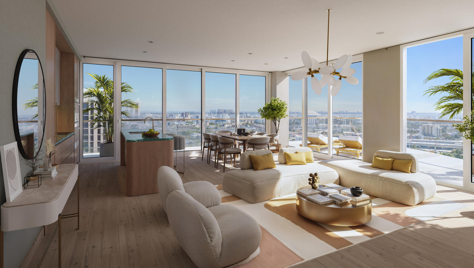 RES_Corner Residence-Living-Kitchen-Dining-Terrace