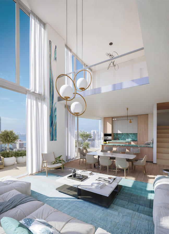 RESPHLiving-Dining-Double Height Landing